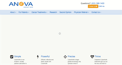 Desktop Screenshot of anovacancercare.com